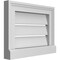 Ekena Millwork Vertical Surface Mount PVC Gable Vent: Functional, w/ 2"W x 2"P Brickmould Sill Frame, 16"W x 12"H GVPVE16X1203SF - alternate 5